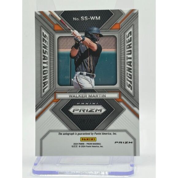 2024 Panini Prizm Walker Martin Sensational Signatures Blue Prizm Auto 29/49 SP - Picture 2 of 2
